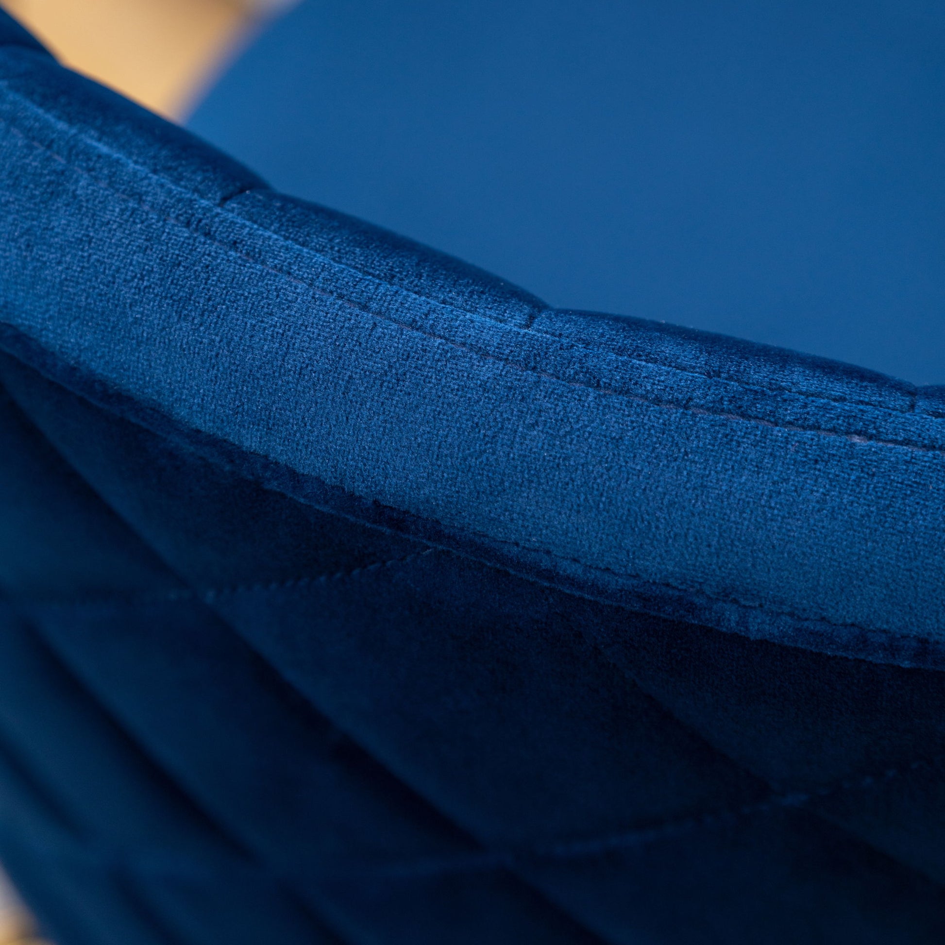 Amoa - Contemporary Velvet Upholstery Dining Chair - Blue - Best Buy Furniture