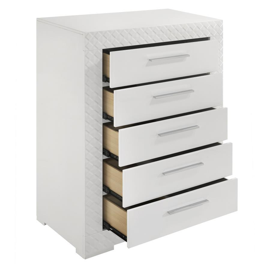 Ives - 5-Drawer Bedroom Chest - Best Buy Furniture