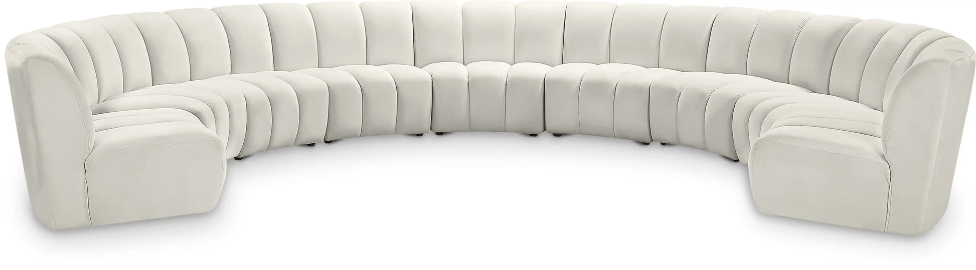 Infinity - 9 Piece Velvet Modular Sectional - Best Buy Furniture