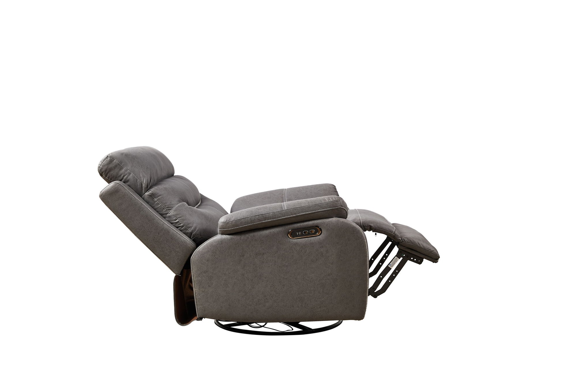 Dual Okin Motor Rocking And 240° Swivel Single Sofa Seat Recliner Chair Infinite Position, Head Rest With Power Function - Best Buy Furniture