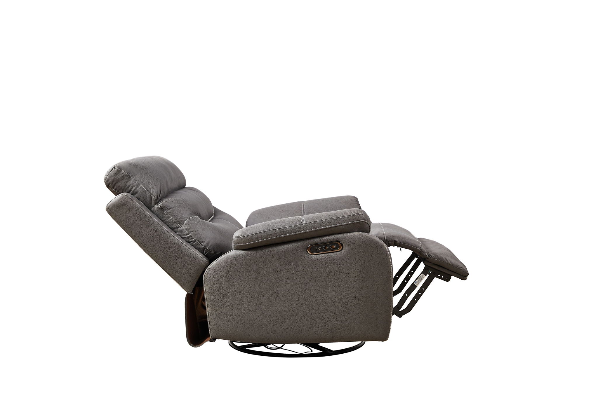 Dual Okin Motor Rocking And 240° Swivel Single Sofa Seat Recliner Chair Infinite Position, Head Rest With Power Function - Best Buy Furniture