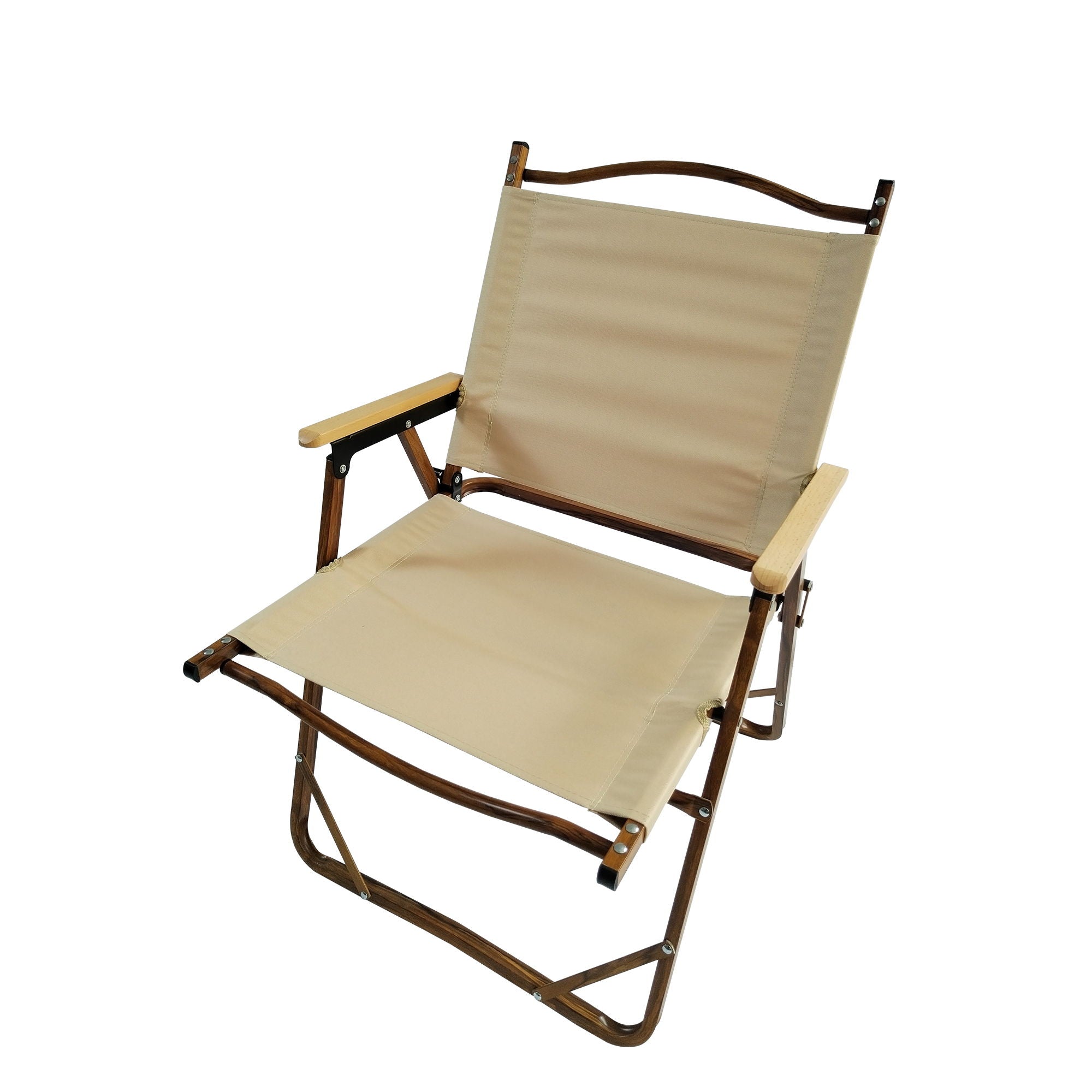Comfy - Foldable And Portable Chair With Armrests, Indoor And Outdoor Universal (Set of 4) - Brown - Best Buy Furniture