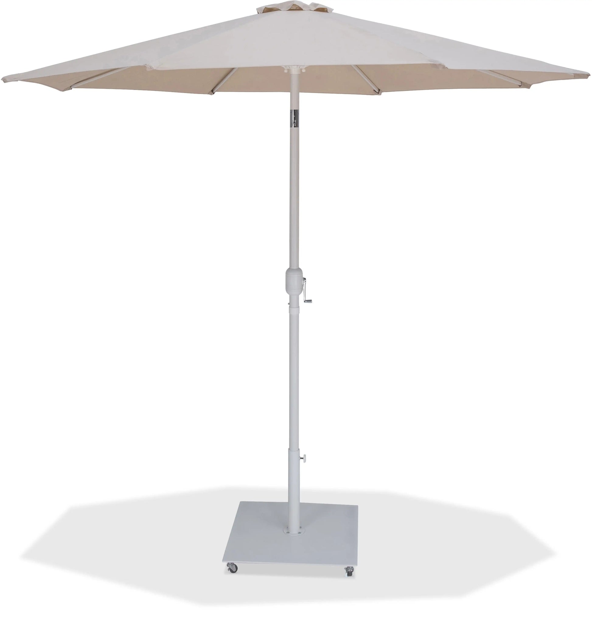 Fiji - Aluminum Patio Umbrella With Square White Base - Best Buy Furniture