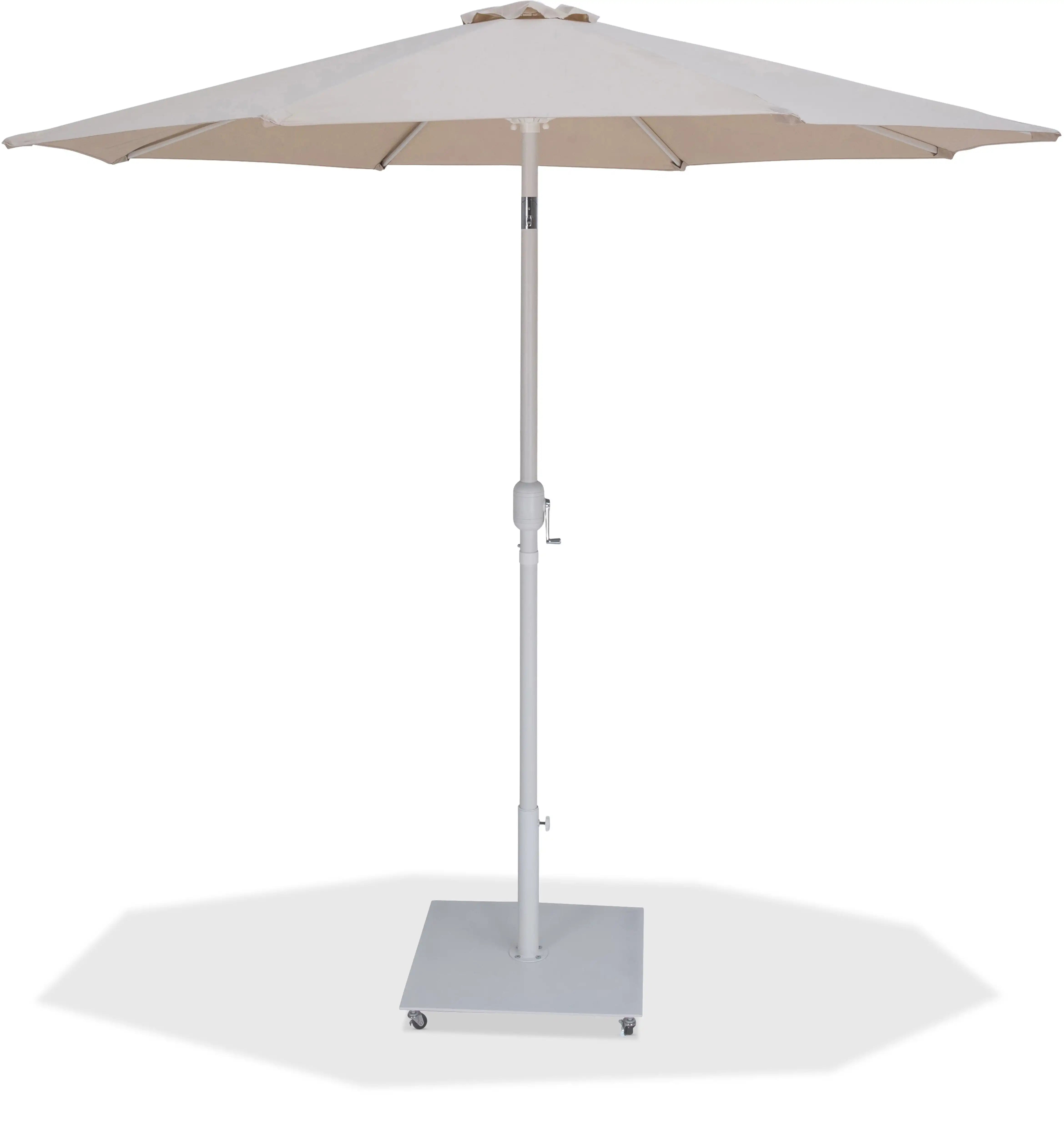 Fiji - Aluminum Patio Umbrella With Square White Base - Best Buy Furniture