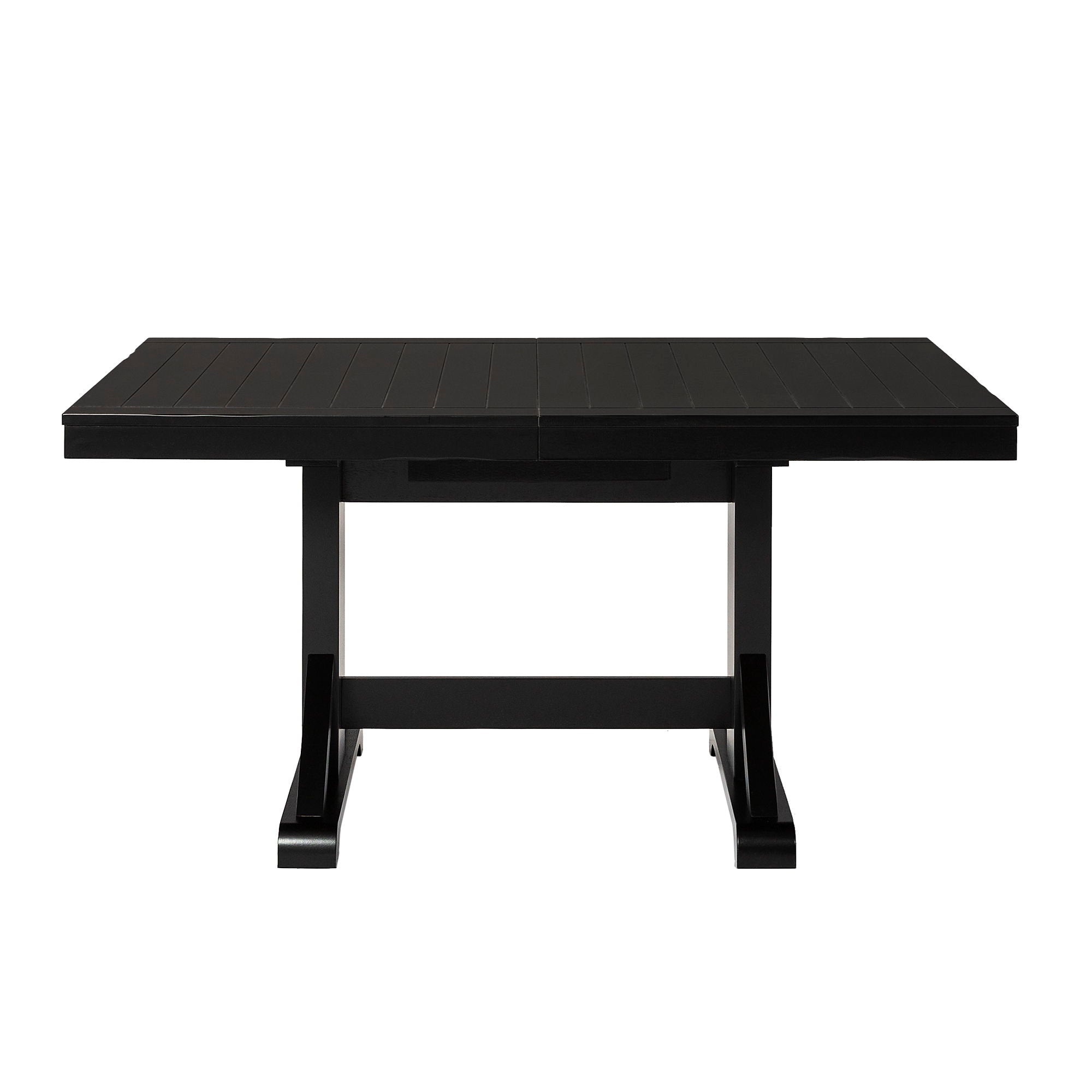 Classic Extendable Trestle Dining Table - Antique Black - Best Buy Furniture