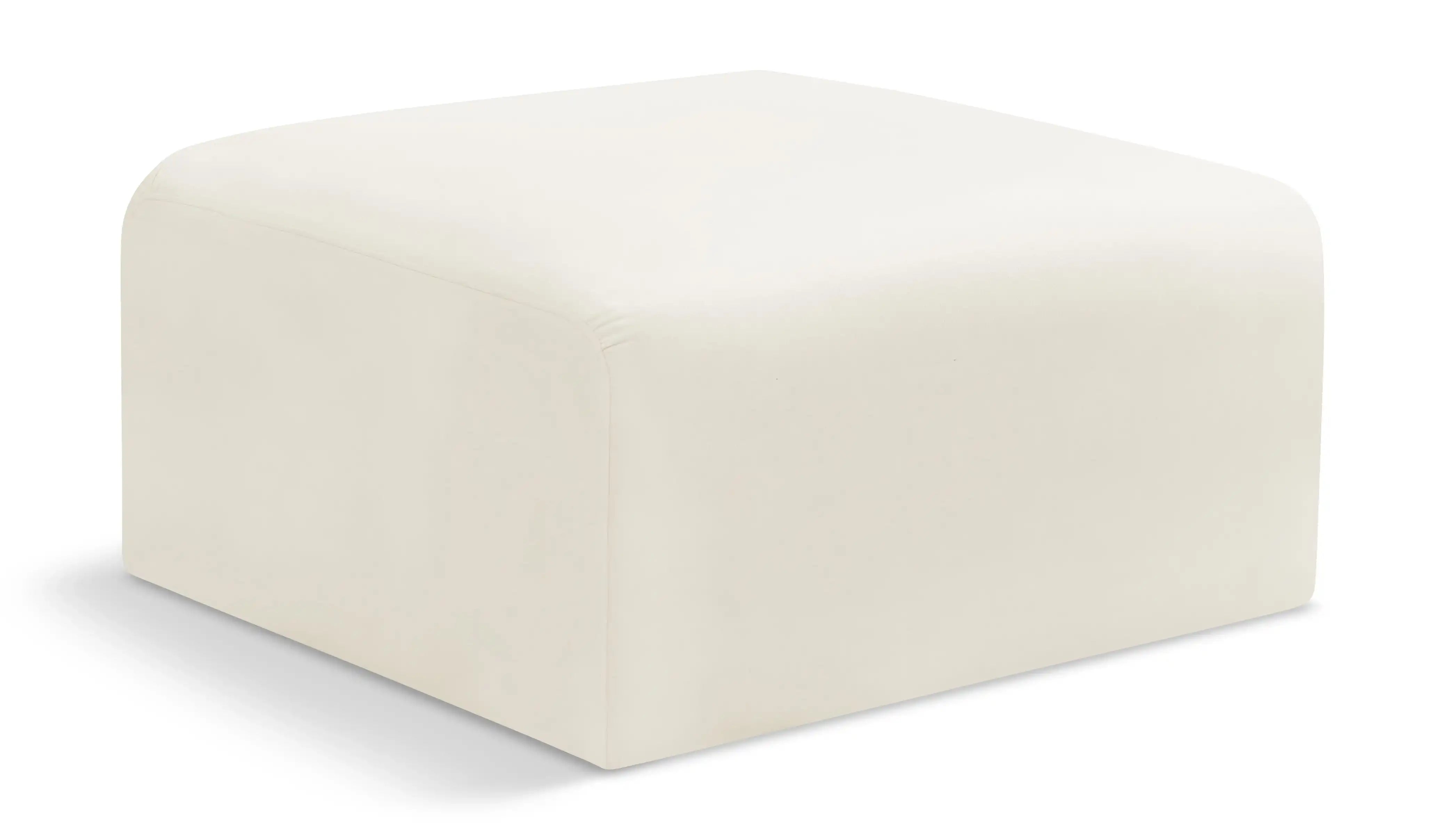 Arc - Velvet Ottoman - Best Buy Furniture