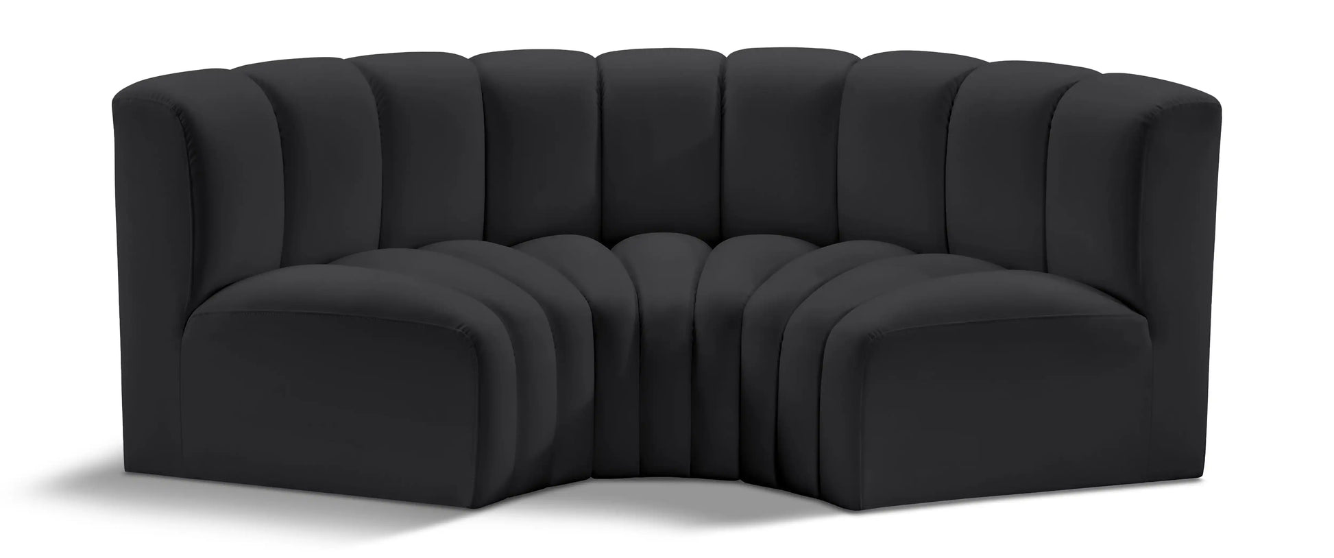Arc - Faux Leather 3 Piece Modular U-Shaped Sofa - Best Buy Furniture
