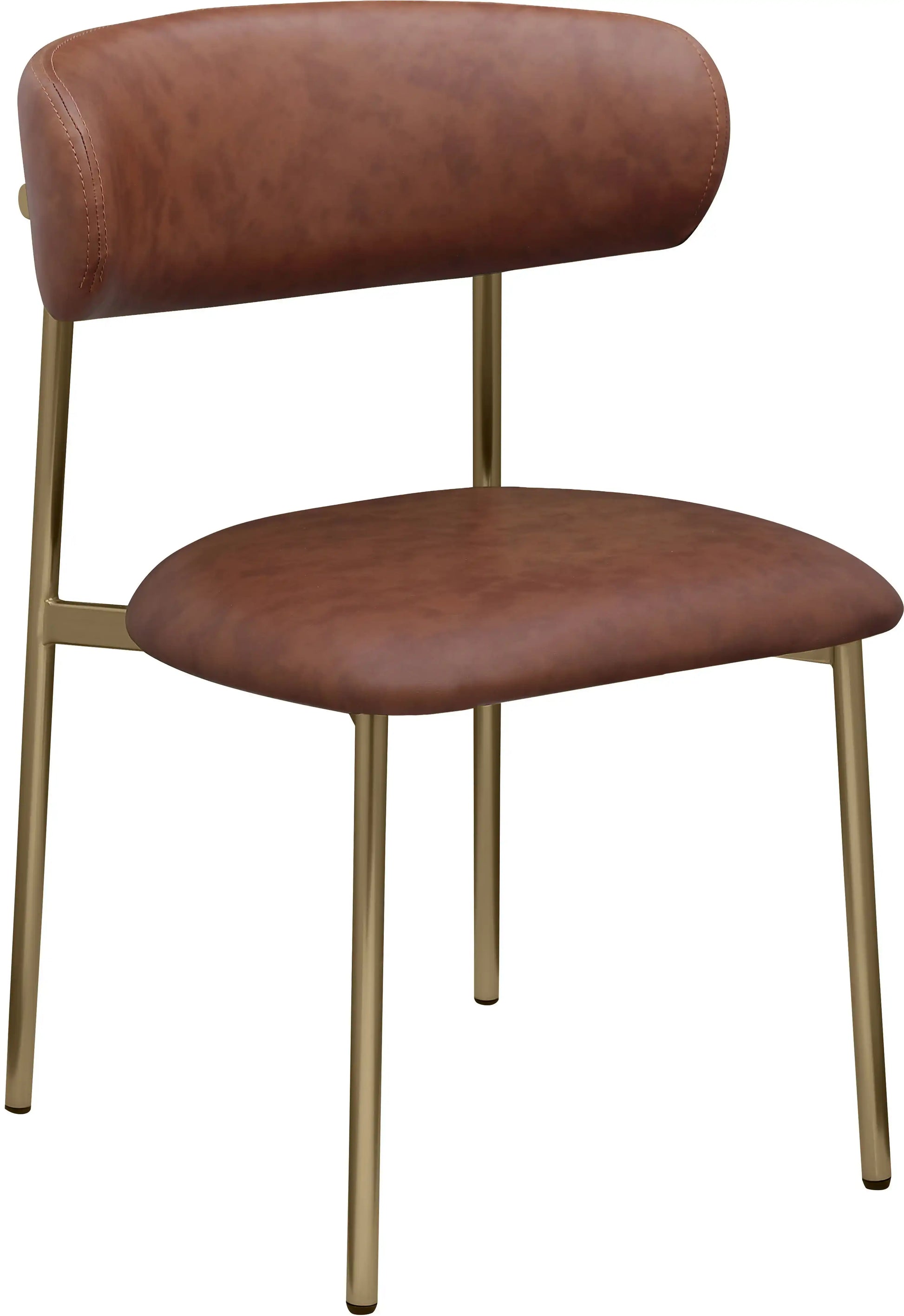 Lupita - Dining Chair With Brushed Gold Legs(Set of 2) - Best Buy Furniture