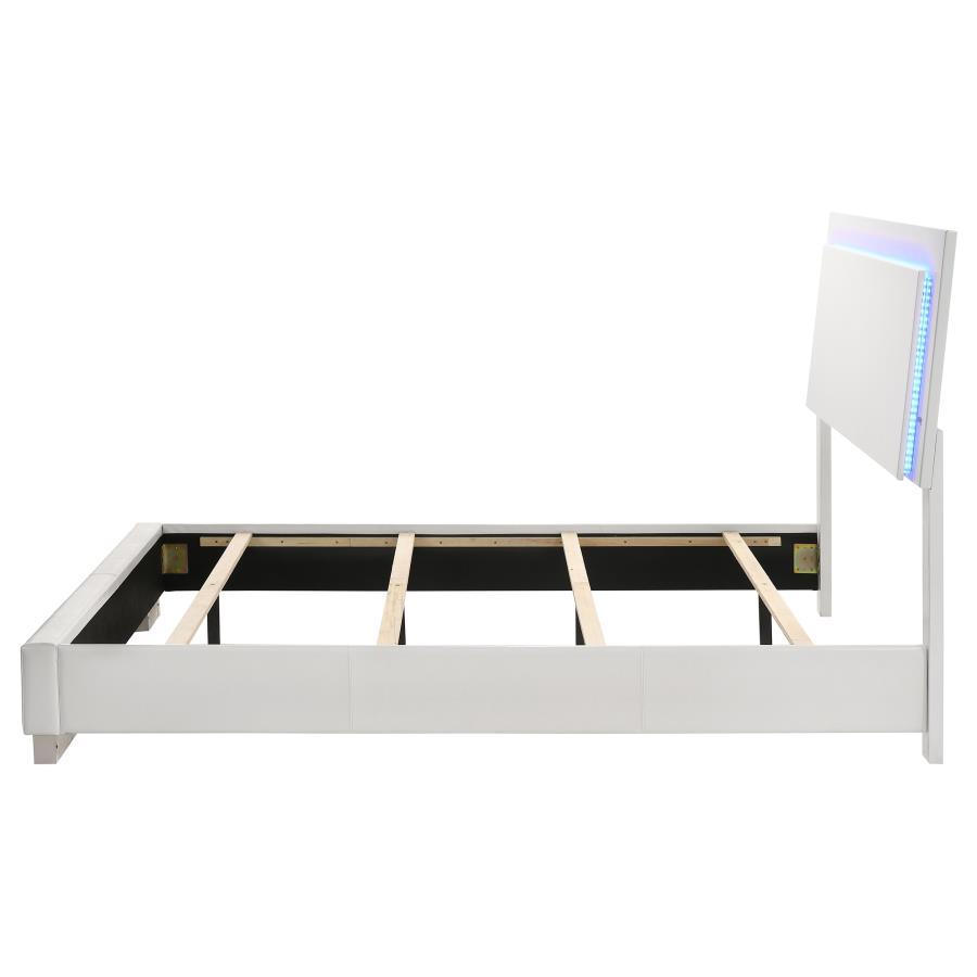 Felicity - Wood LED Panel Bed - Best Buy Furniture