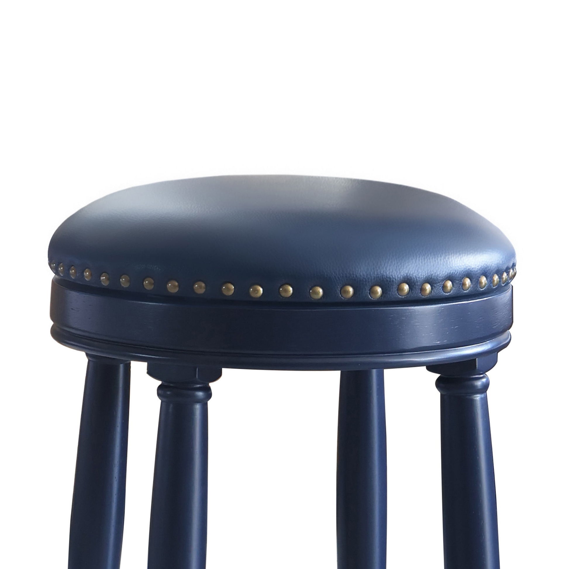 360° Swivel Wooden Barstools With Upholstered Seat, Counter Height (Set of 2) - Best Buy Furniture