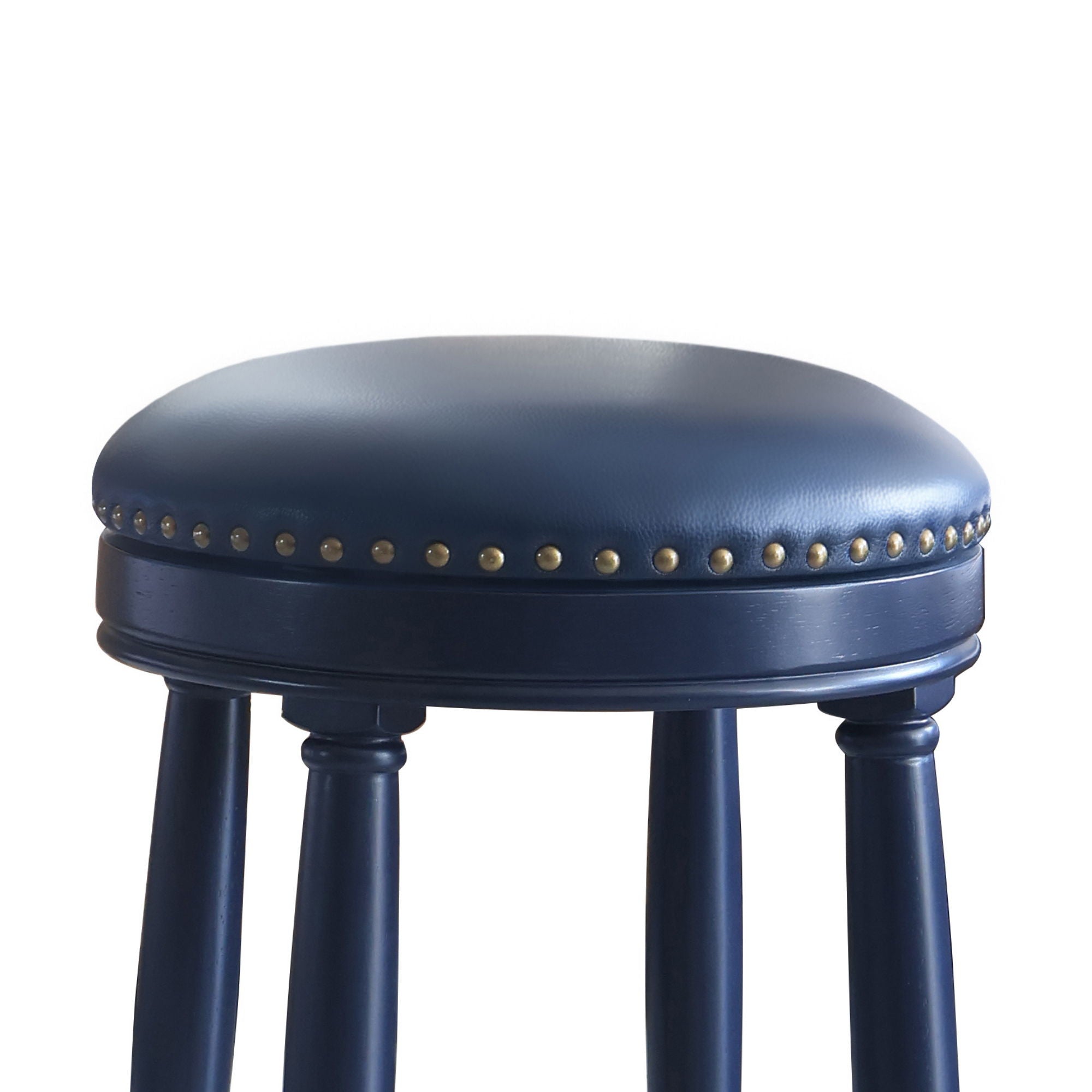 360° Swivel Wooden Barstools With Upholstered Seat, Counter Height (Set of 2) - Best Buy Furniture