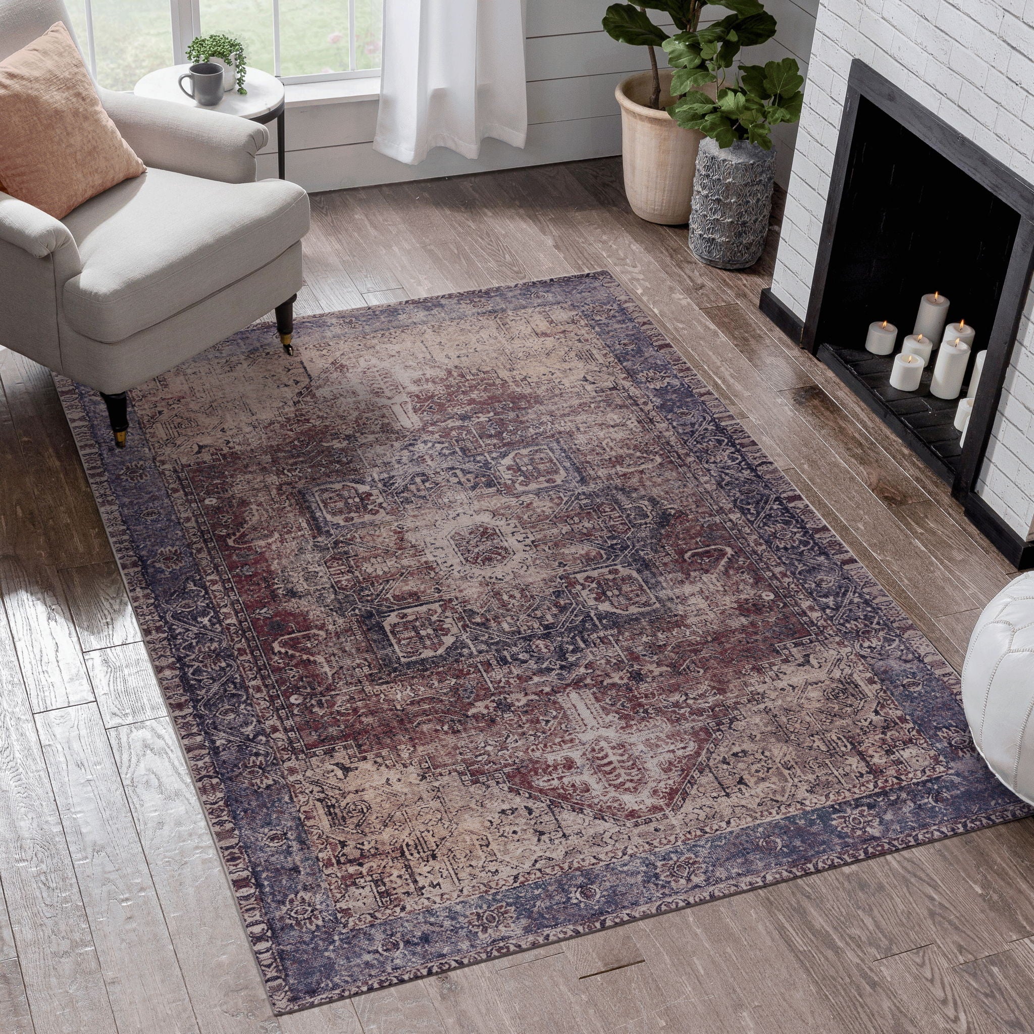 Maval - Unique Washable Area Rug - Best Buy Furniture