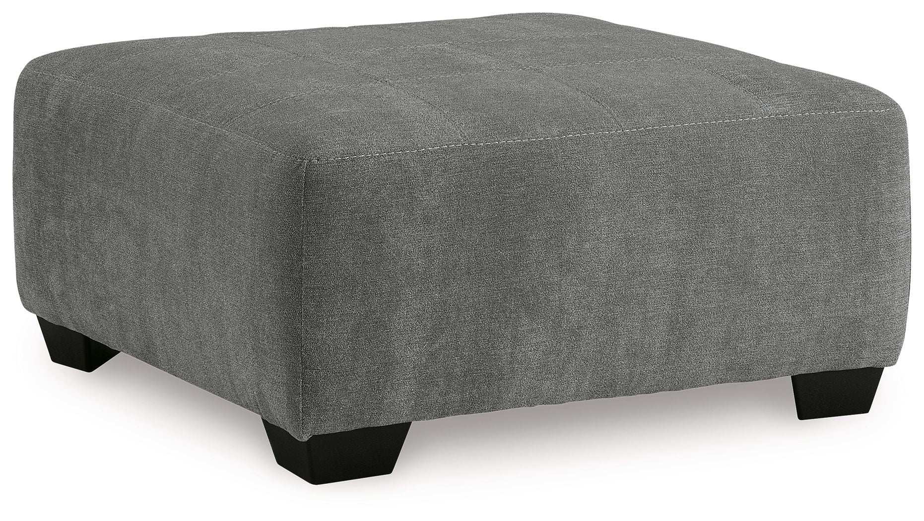 Birkdale Court - Oversized Accent Ottoman - Gray - Best Buy Furniture