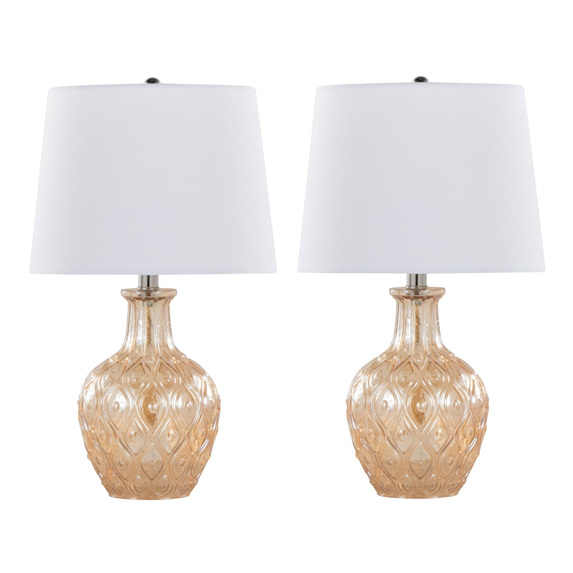 Gloria - Round Contemporary Lamp (Set of 2) - Best Buy Furniture
