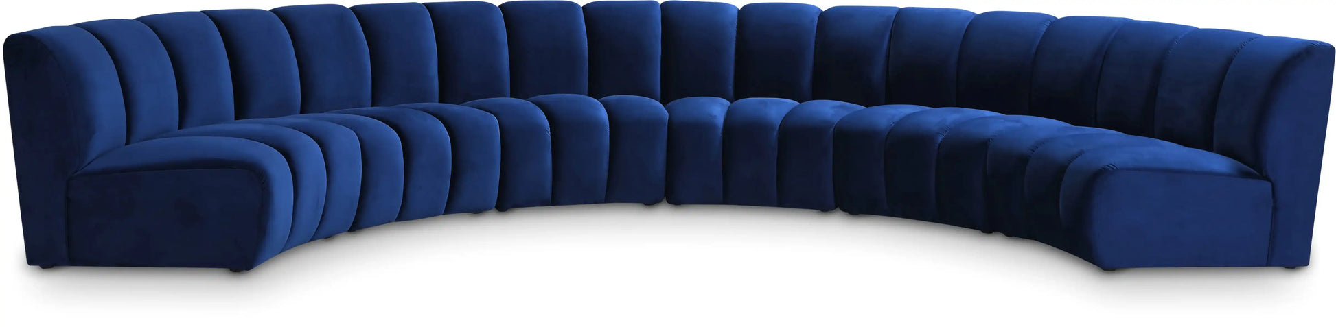 Infinity - 6 Piece Velvet Modular Sectional - Best Buy Furniture