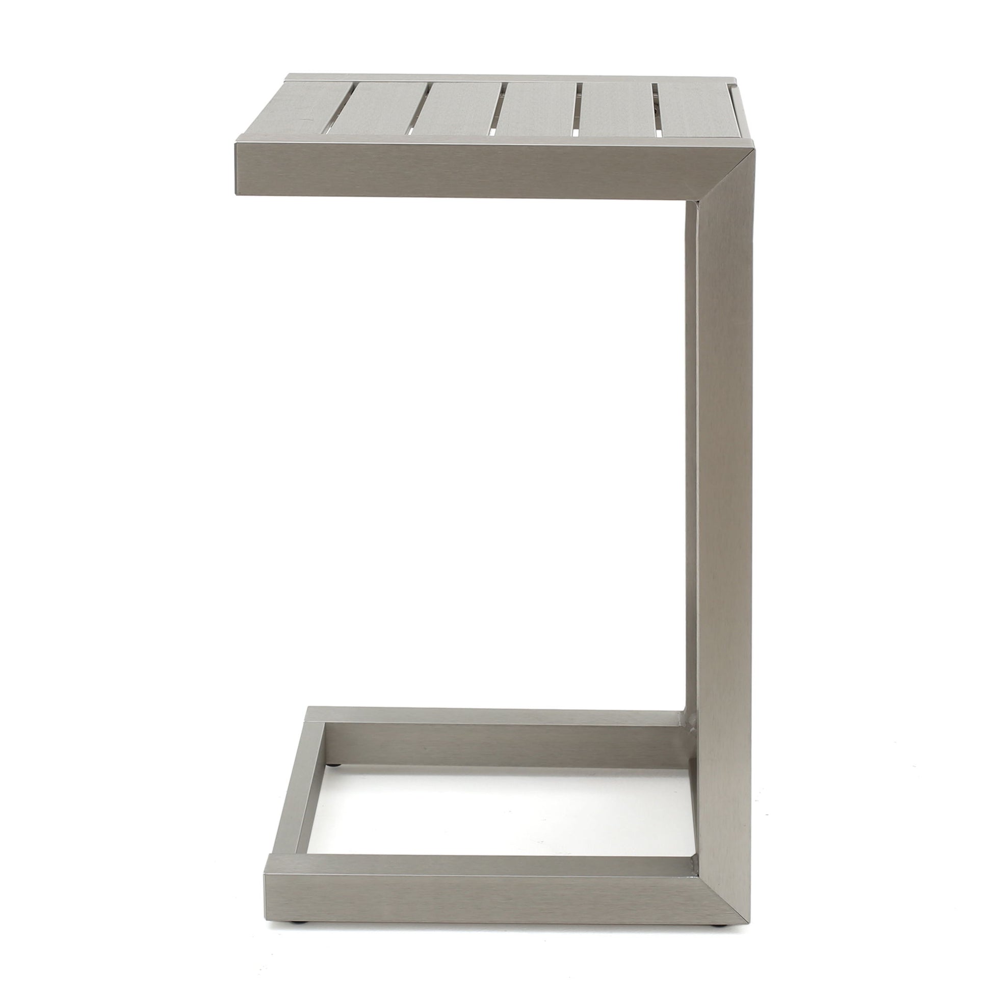 Aluminum Outdoor C - Shaped Side Table For Patio - Best Buy Furniture