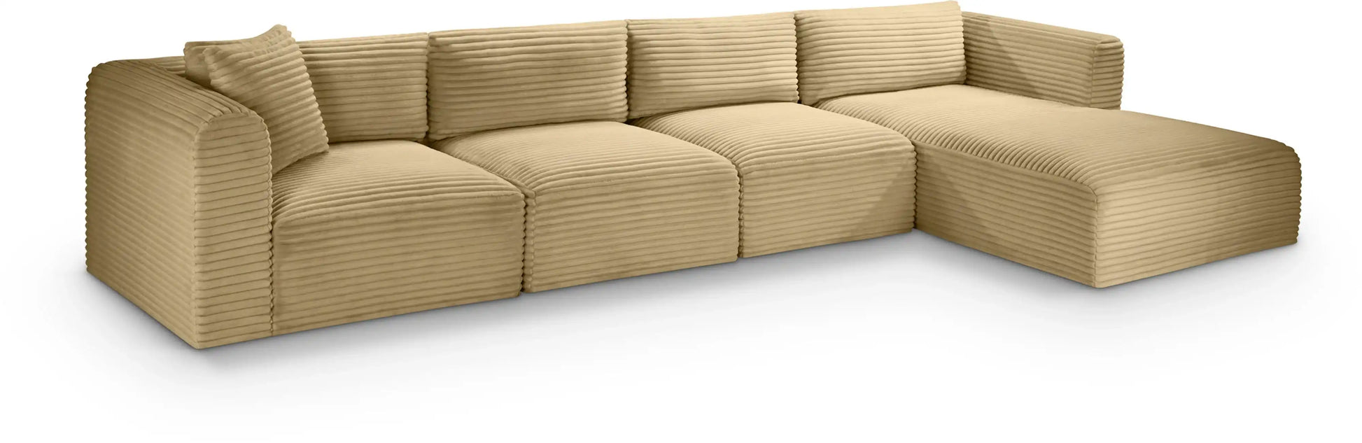 Shaggy - 4 Piece Modular Sectional - Best Buy Furniture