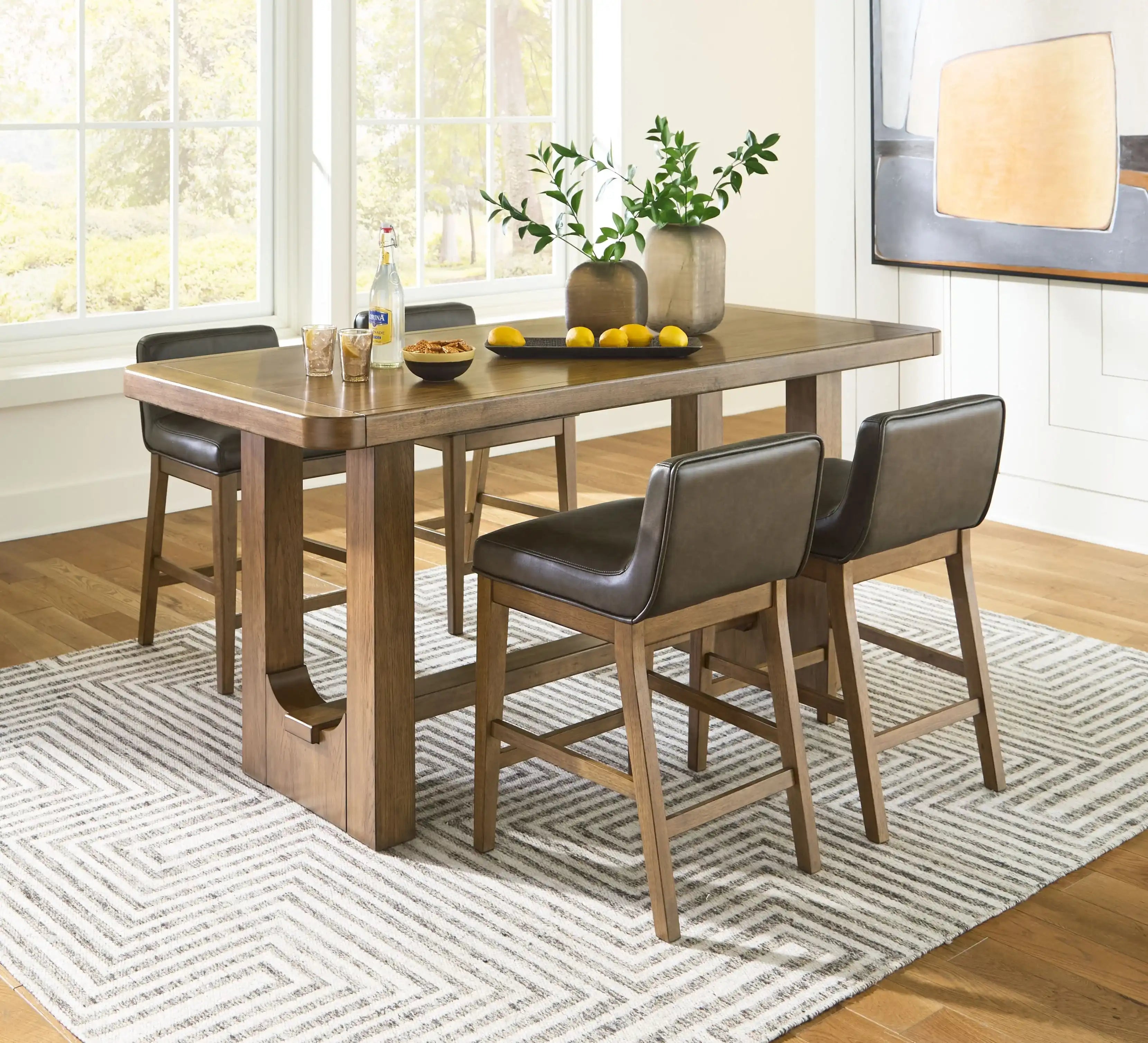 Cabalynn - Rectangular Dining Room Counter Table Set - Best Buy Furniture