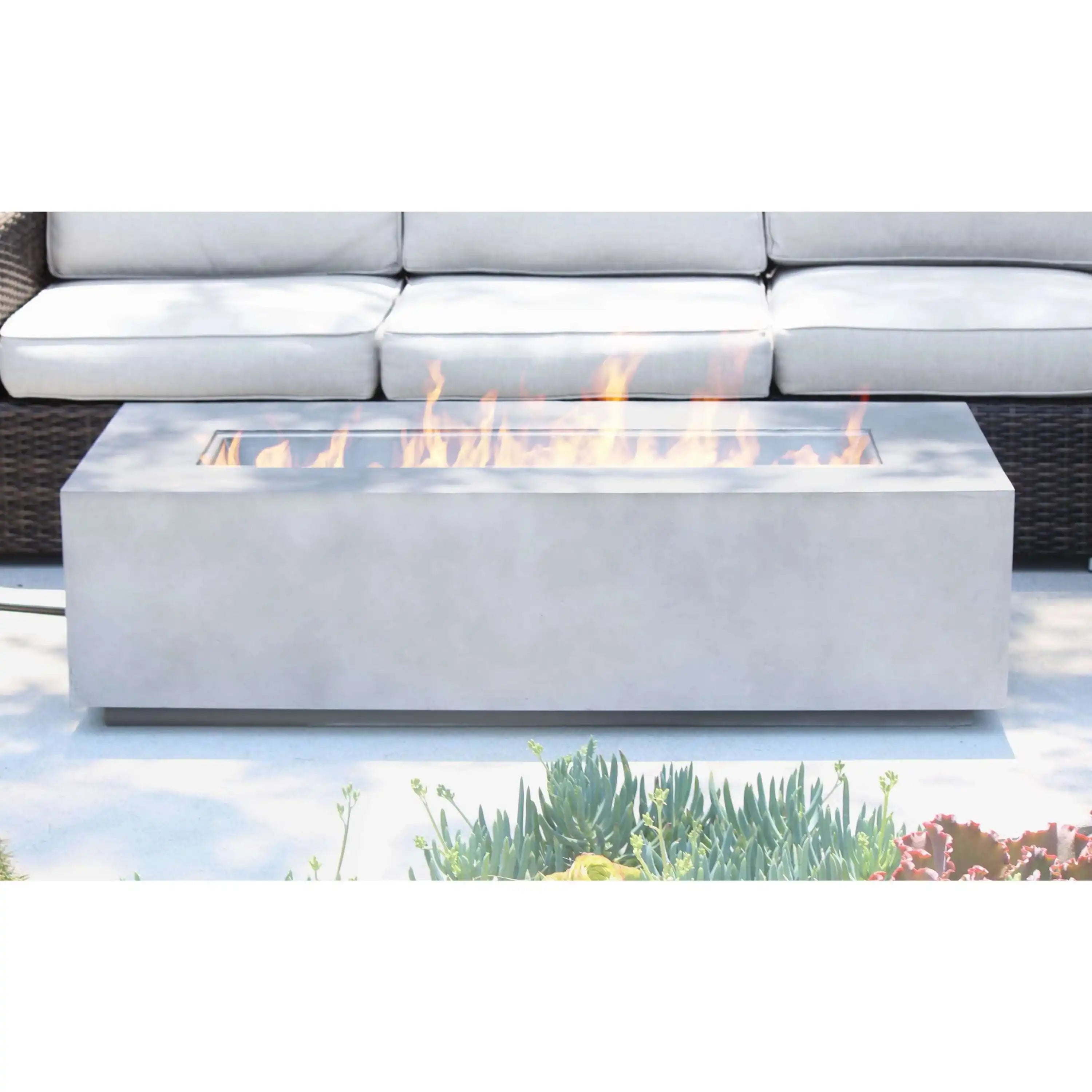 Concrete Propane Outdoor Fire Pit Table - Best Buy Furniture