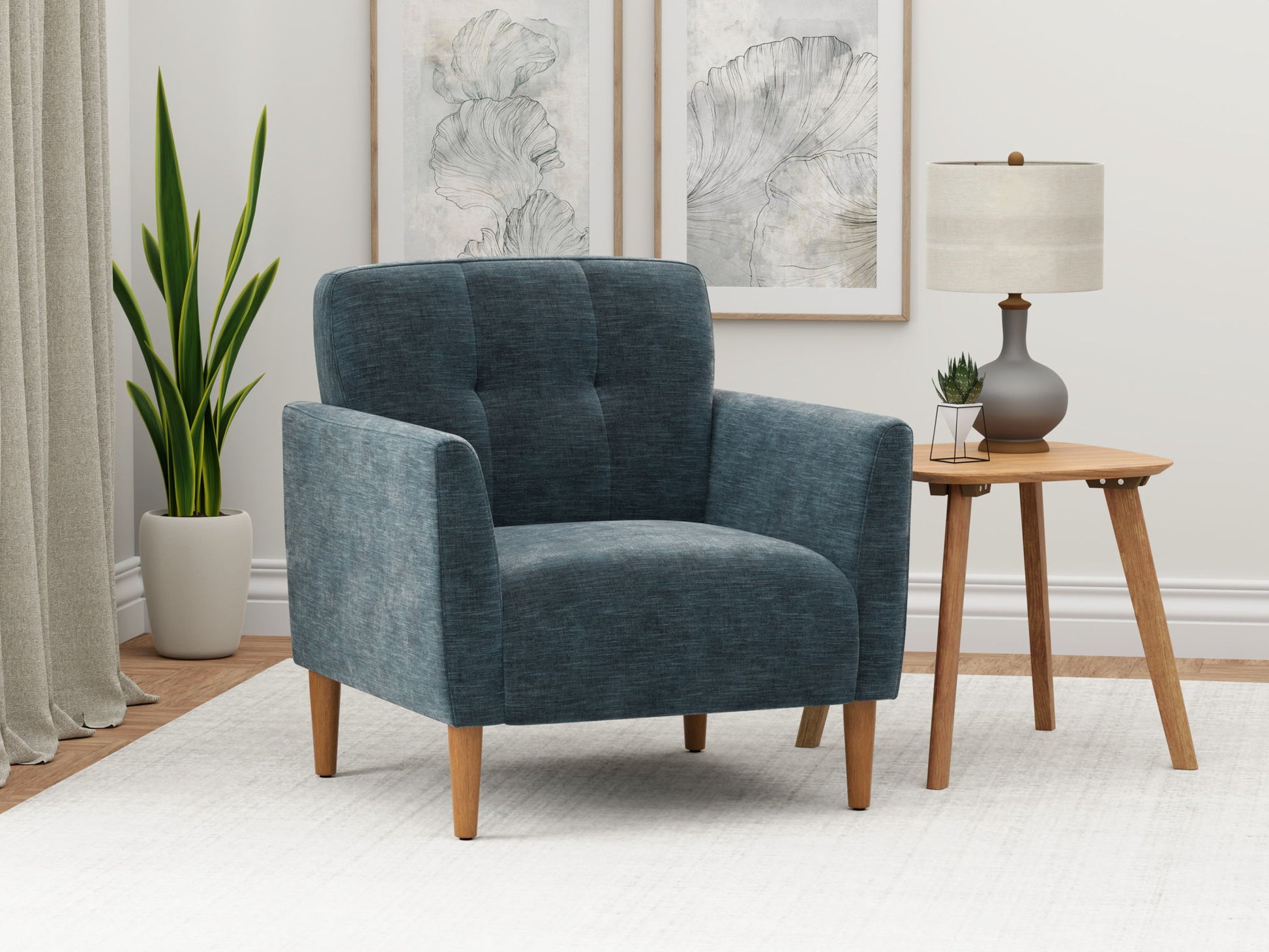 Joanne - Accent Chair - Blue - Best Buy Furniture