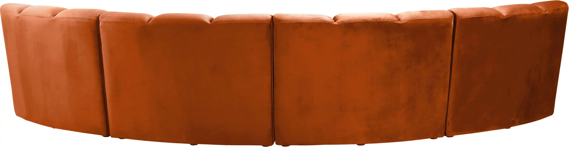 Infinity - 4 Piece Velvet Modular Sectional - Best Buy Furniture