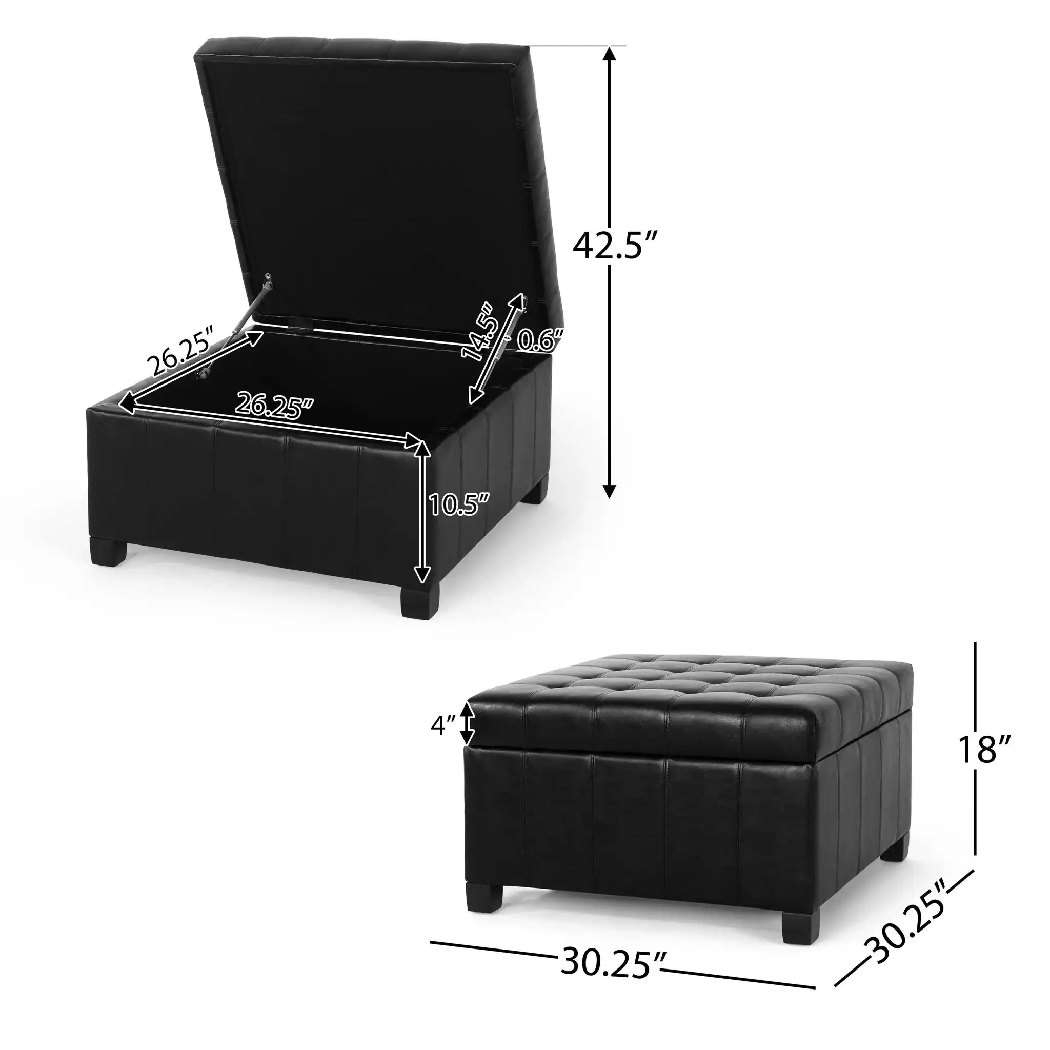 Storage Ottoman For Living Room - Best Buy Furniture