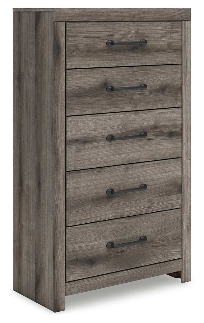 Graystorm - Five Drawer Chest - Brown Gray - Best Buy Furniture