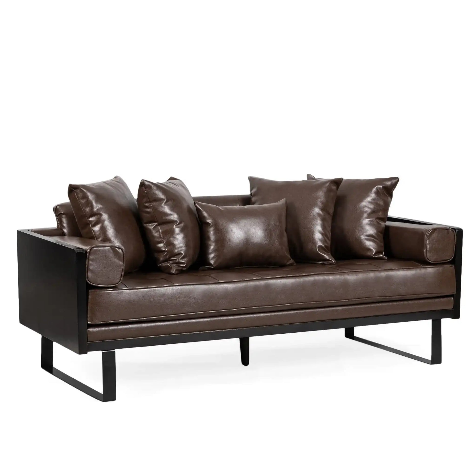 Contemporary Oversized Loveseat With Accent Pillow - Best Buy Furniture
