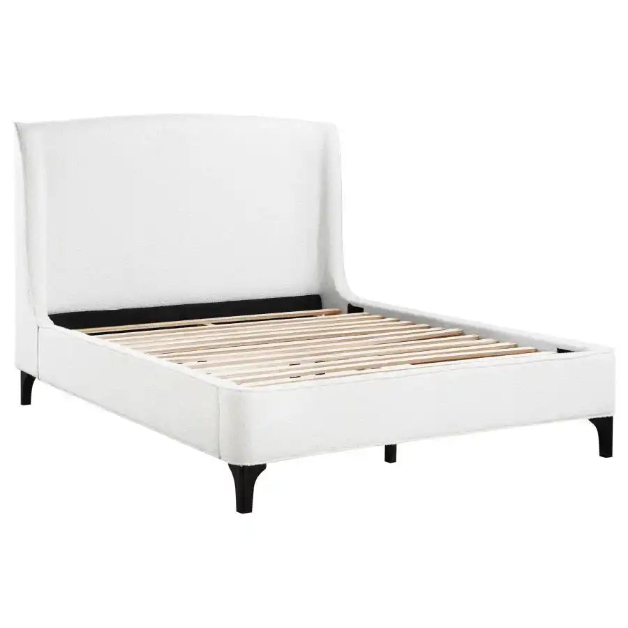 Mosby - Upholstered Wingback Bed - Best Buy Furniture