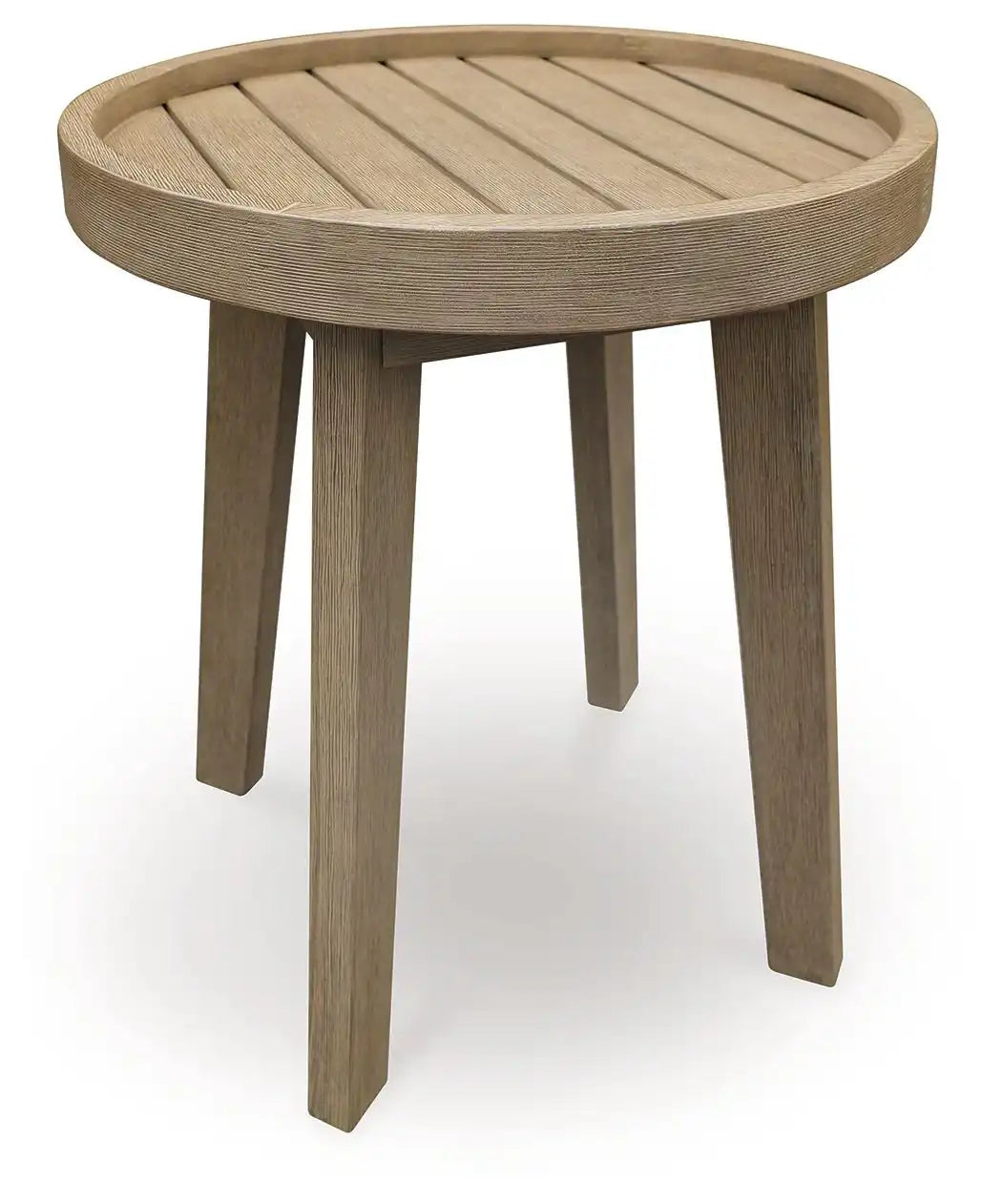 Marina Sun - Round End Table - Beige - Best Buy Furniture
