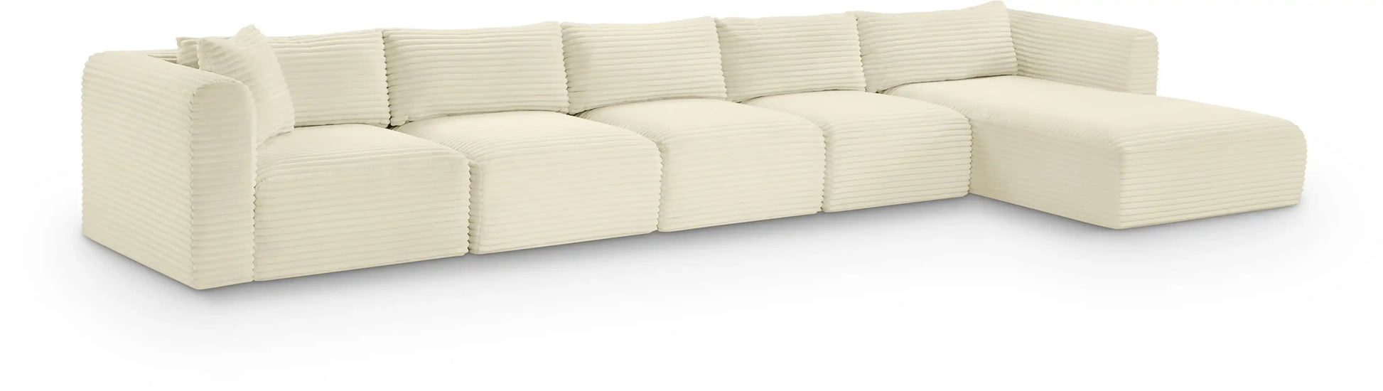 Shaggy - 5 Piece Modular Sectional With Chaise - Best Buy Furniture