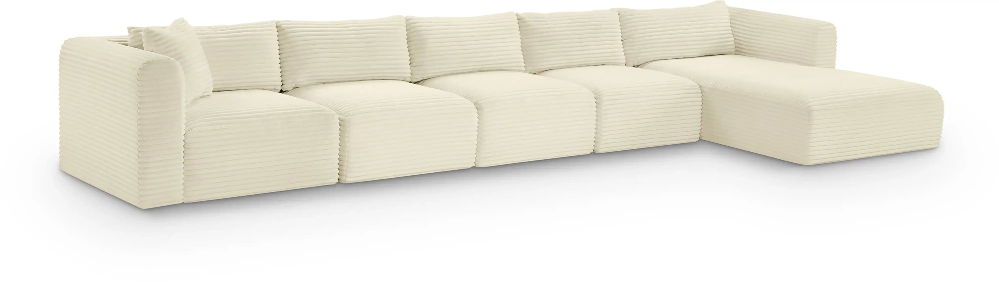 Shaggy - 5 Piece Modular Sectional With Chaise - Best Buy Furniture