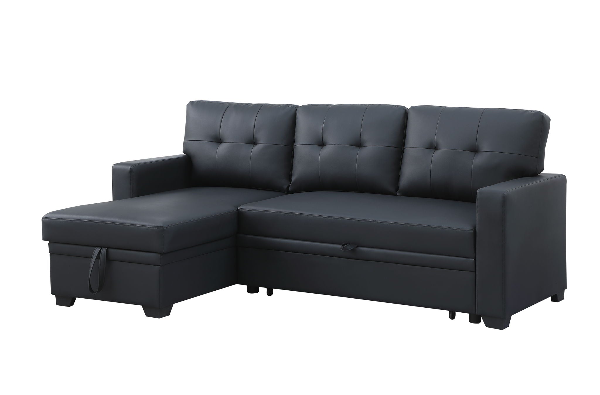 Upholstered Pull Out Sectional Sofa With Chaise - Best Buy Furniture