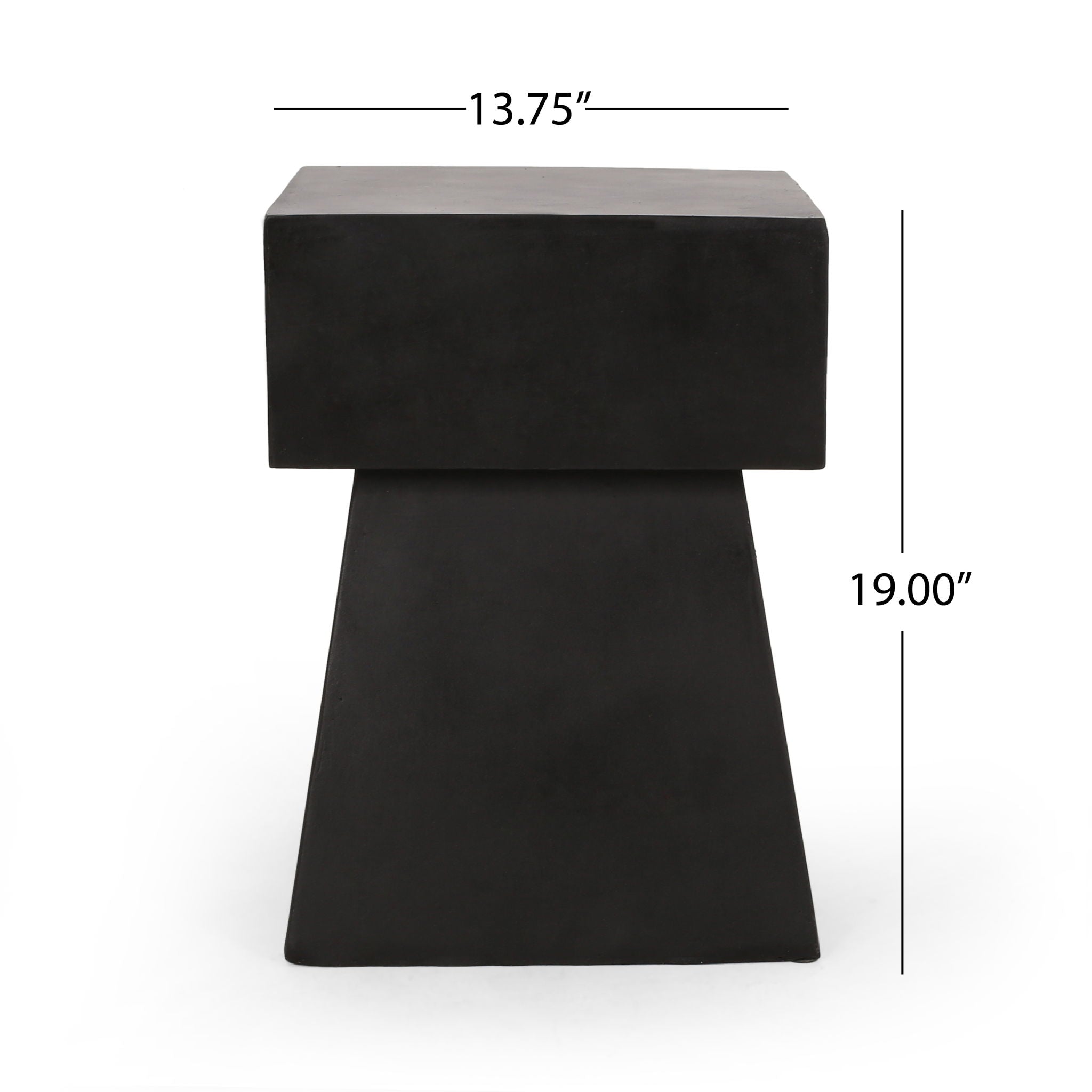 Outdoor Side Table, Patio End Table - Black - Best Buy Furniture
