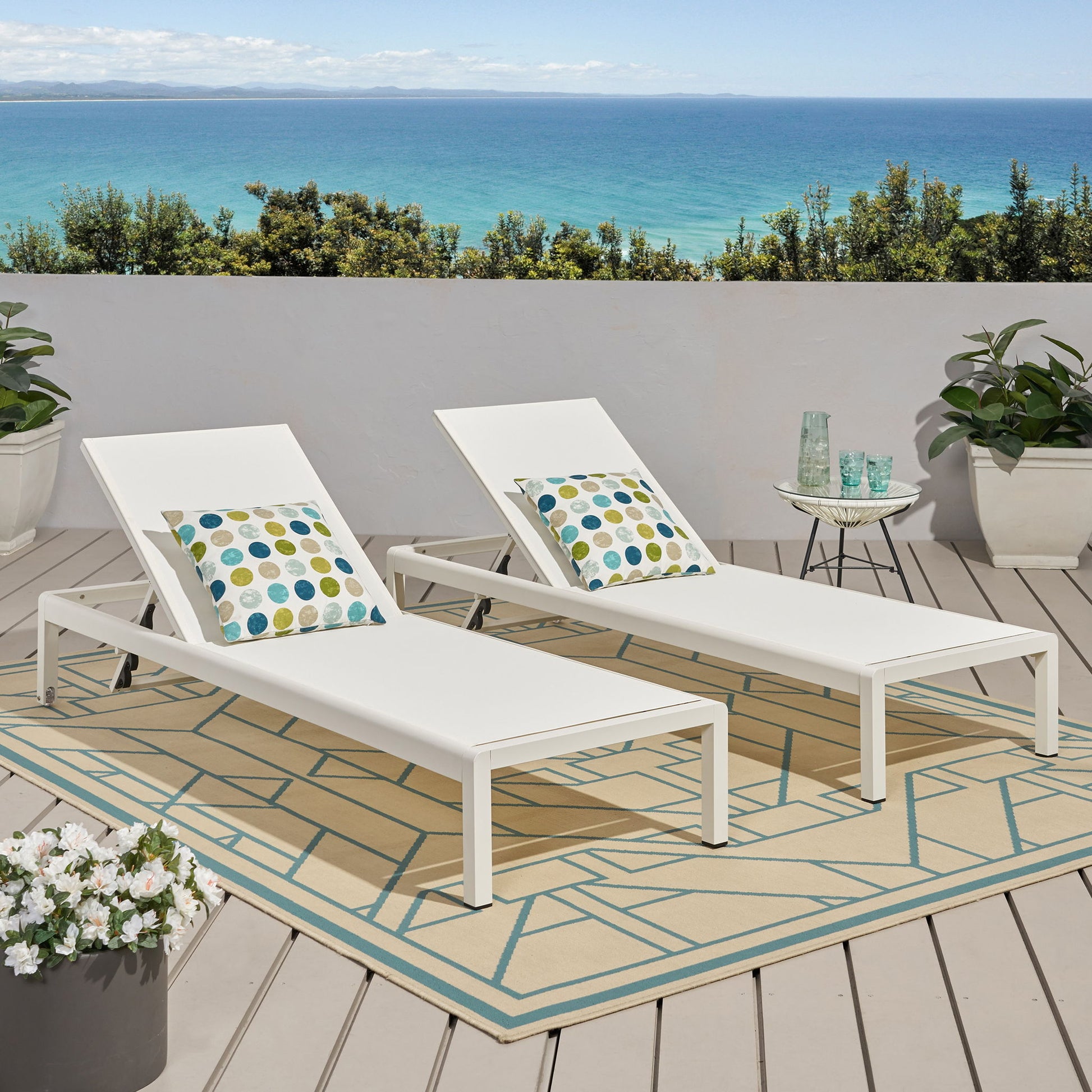Outdoor Patio Chaise Lounge With 5 Reclining Positions - Best Buy Furniture