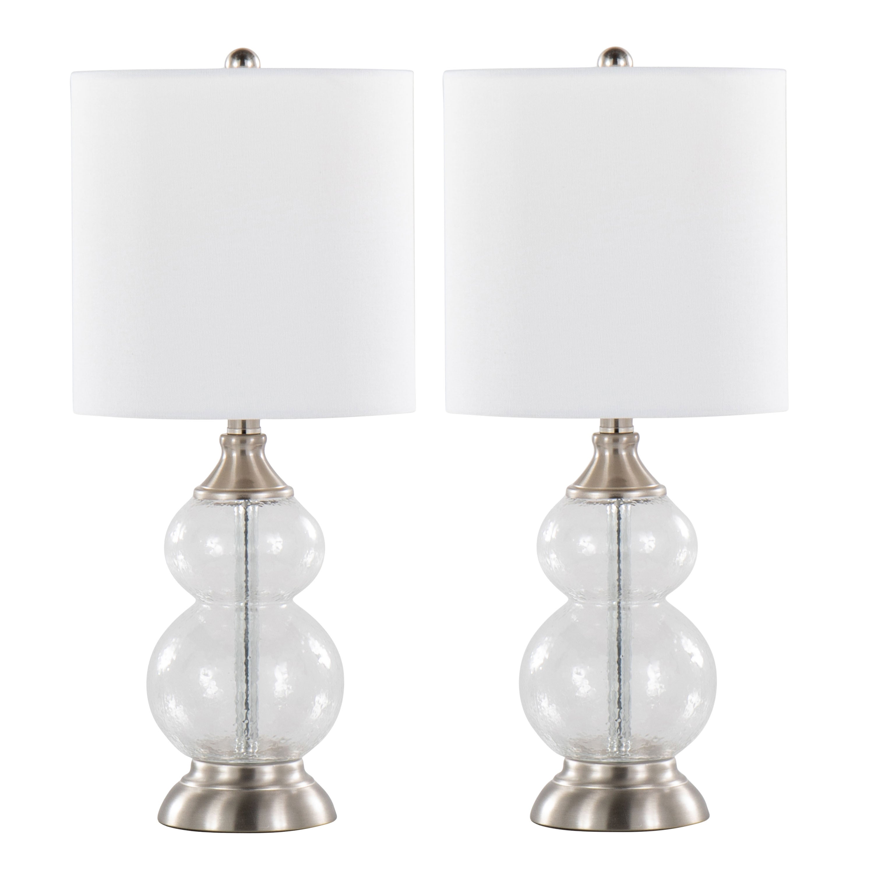 Belle Modern Seeded Glass Table Lamps – Set of 2 - Best Buy Furniture