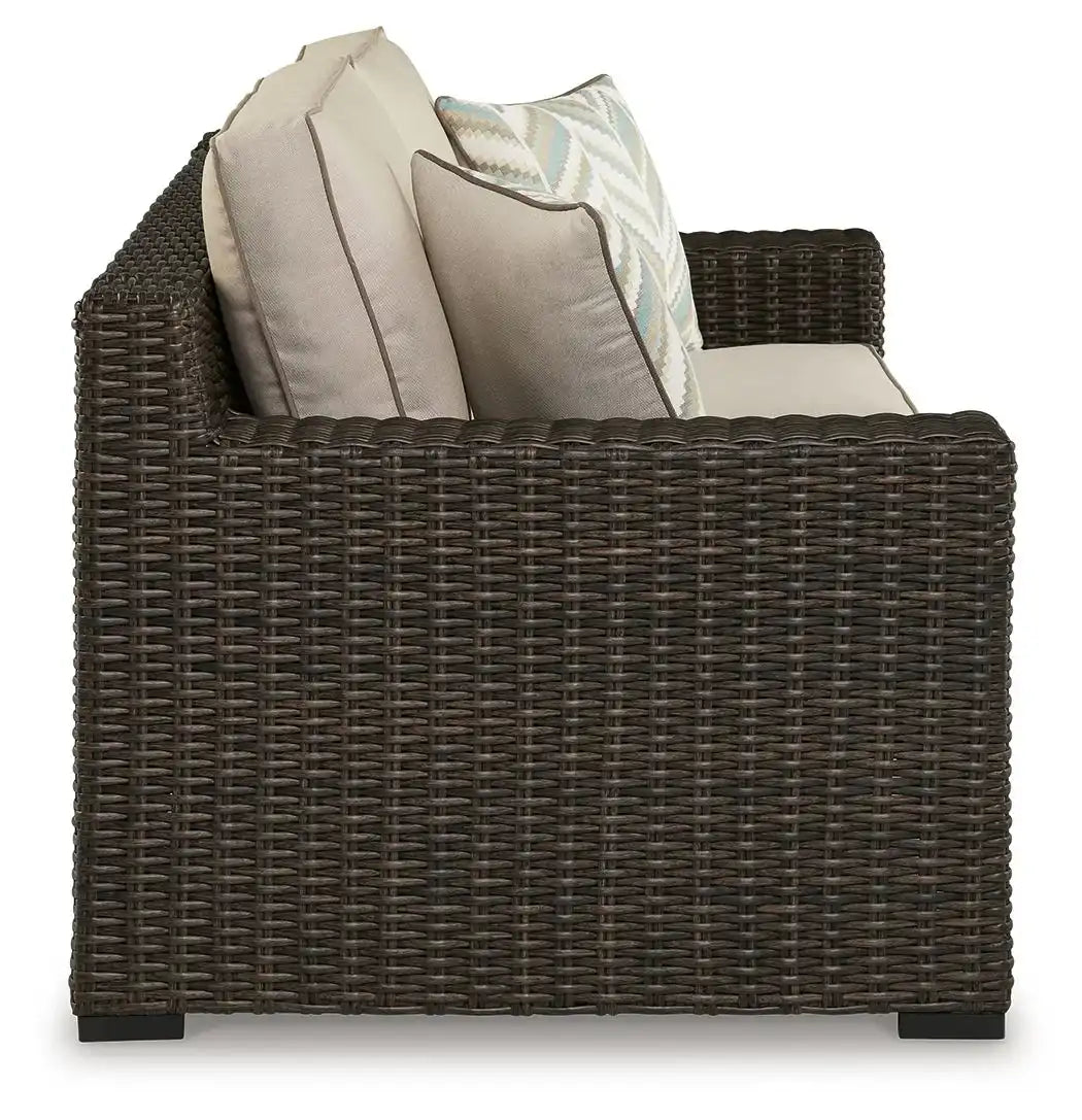 Coastline Bay - Loveseat W/Cushion - Brown - Best Buy Furniture