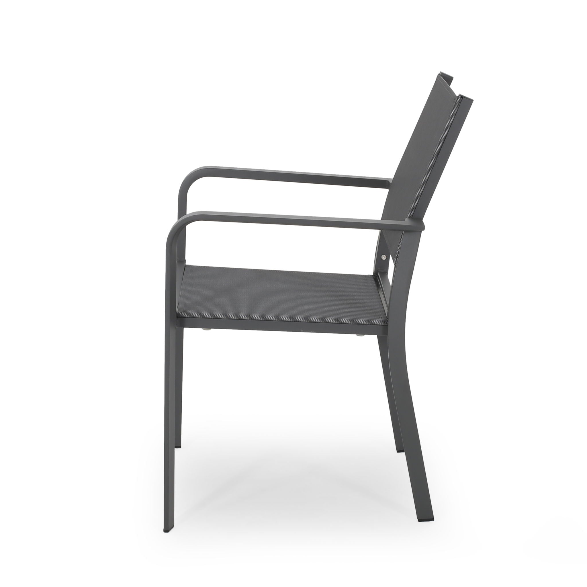 Waterfal - Outdoor Aluminum Dining Chair With Mesh Seat (Set of 2) - Best Buy Furniture