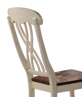Dylan - Side Chair (Set of 2) - Cream / Oak - Best Buy Furniture