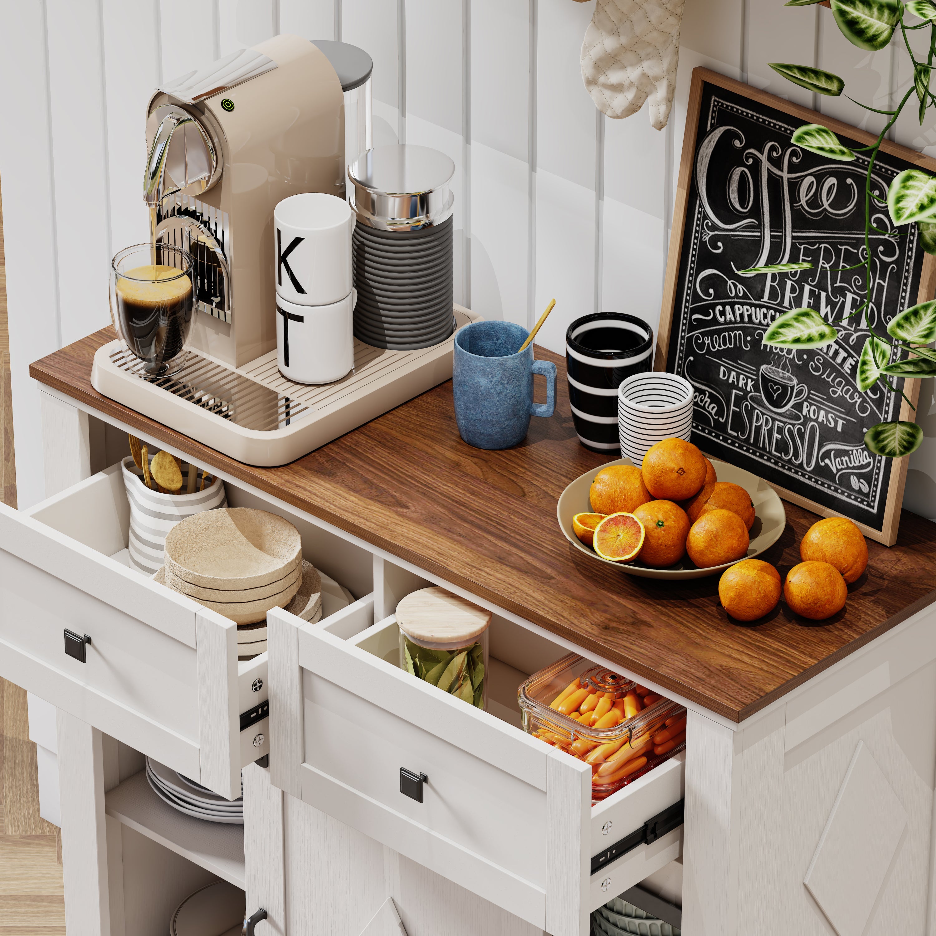 39' Sliding Barn Door Buffet Sideboard - Best Buy Furniture