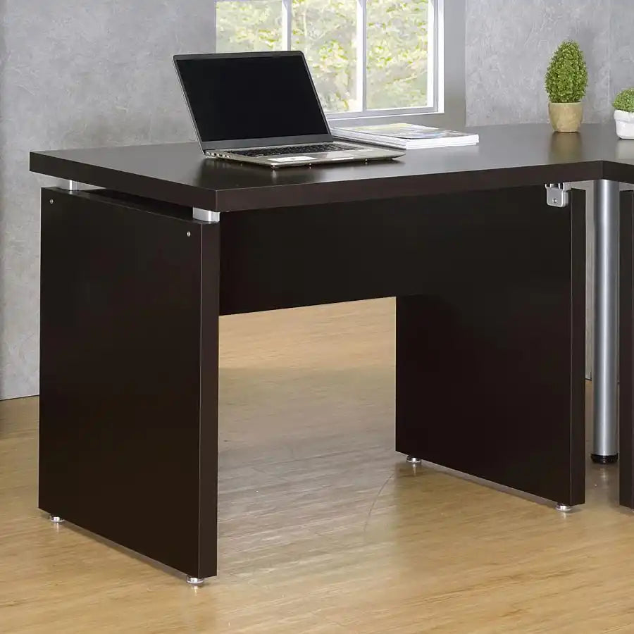 Skylar - Engineered Wood Writing Desk - Cappuccino - Best Buy Furniture