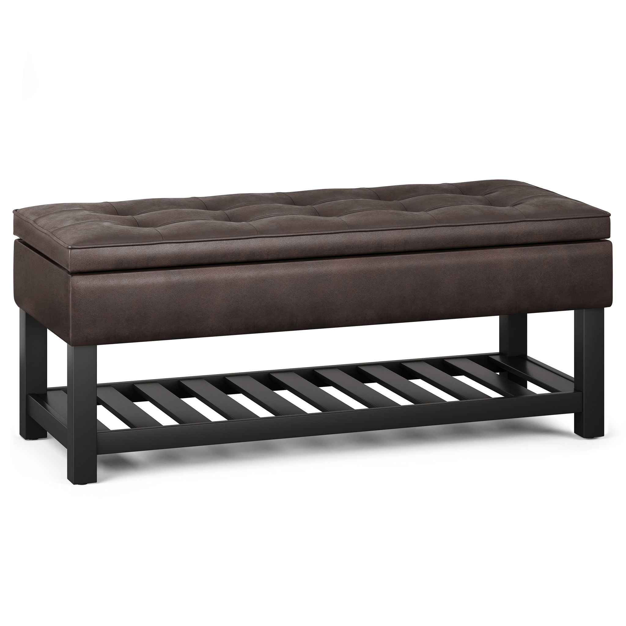 Cosmopolitan - Storage Ottoman Bench With Open Bottom - Best Buy Furniture