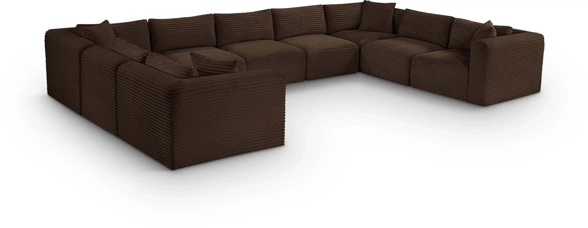 Shaggy - 9 Piece Modular U-Shaped Sectional - Best Buy Furniture