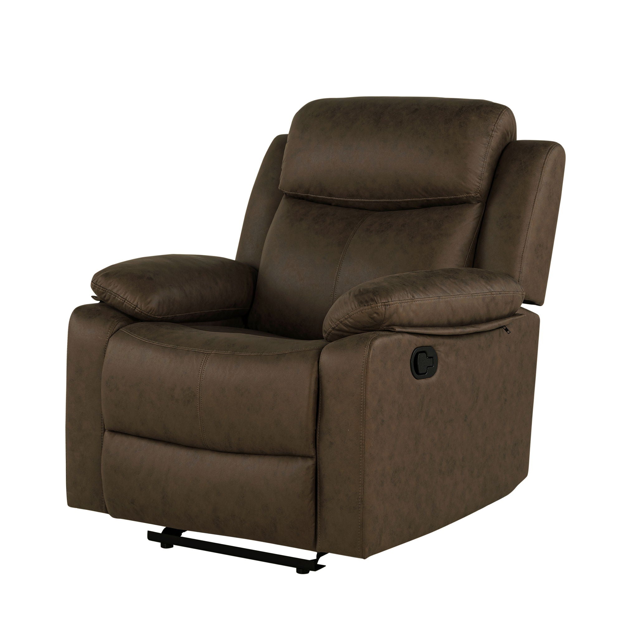 Brenda - Glider Recliner Chair With Manual Recline - Brown - Best Buy Furniture