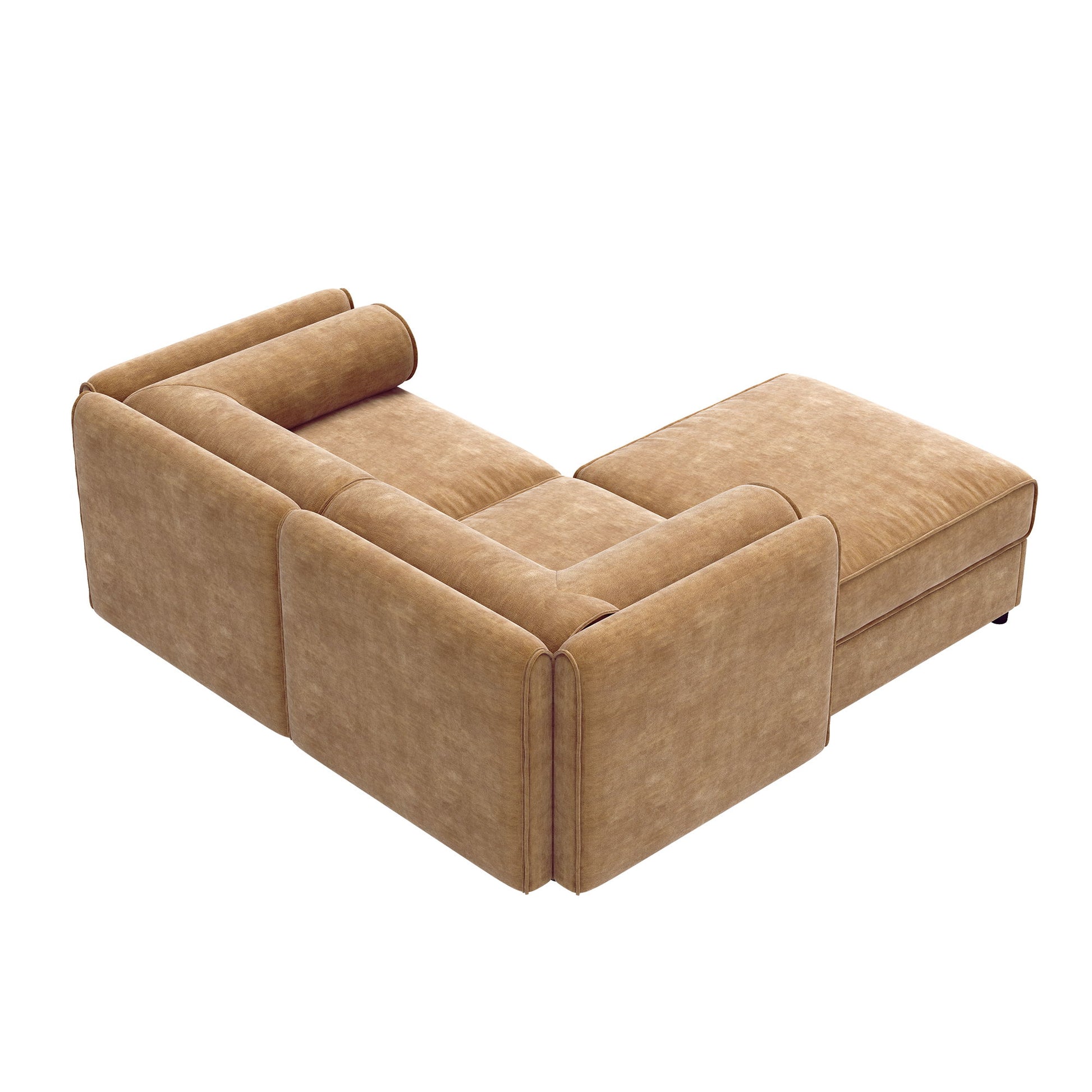 Contemporary Elegant White Chenille Sofa With Storage And Ottoman - Best Buy Furniture