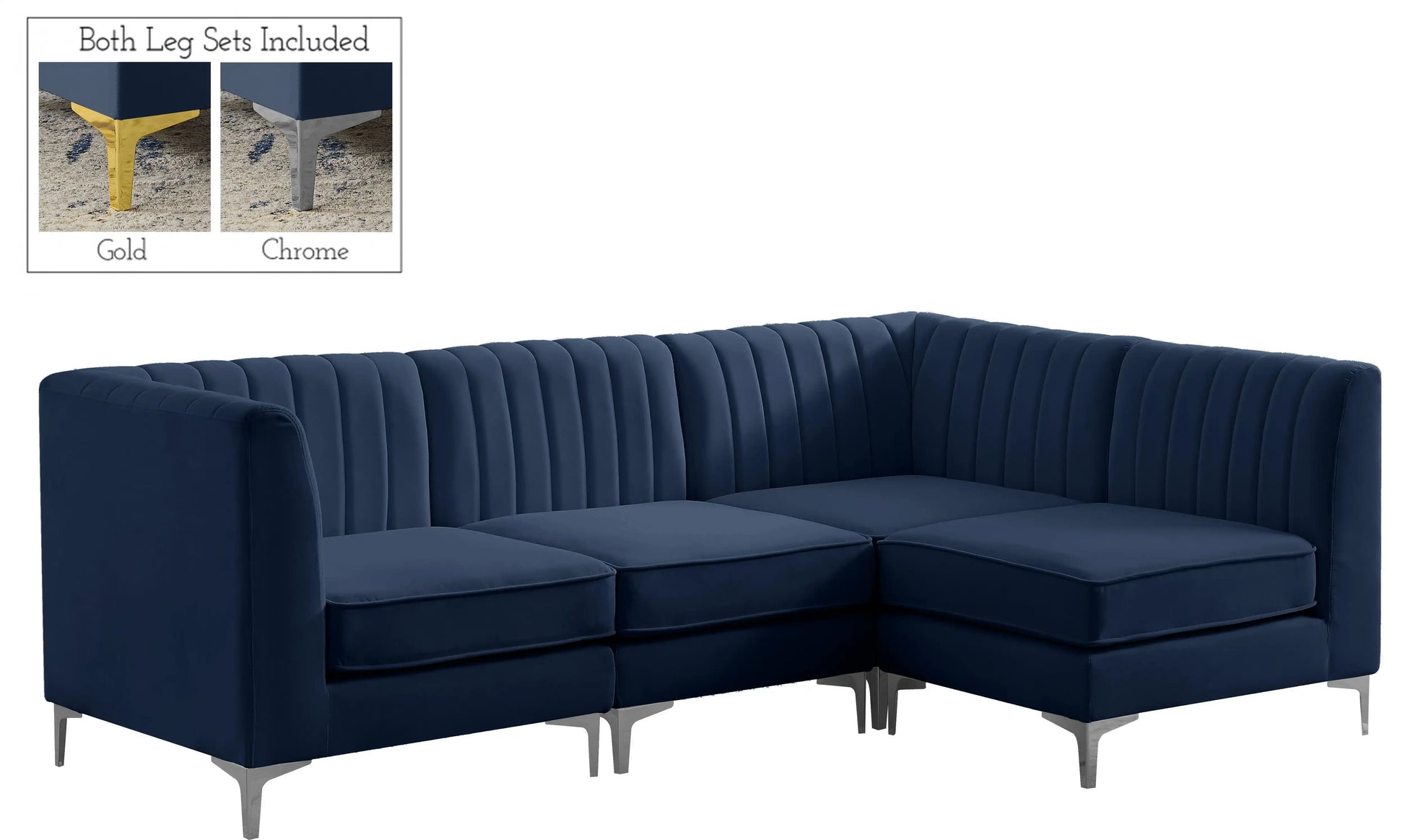 Alina - 4 Piece Modular L-Shaped Sectional - Best Buy Furniture