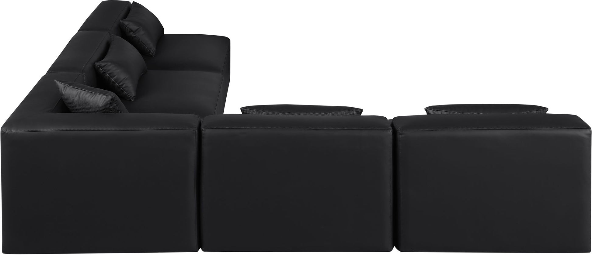 Cube - 5 Piece Modular Corner Armless Sectional - Best Buy Furniture