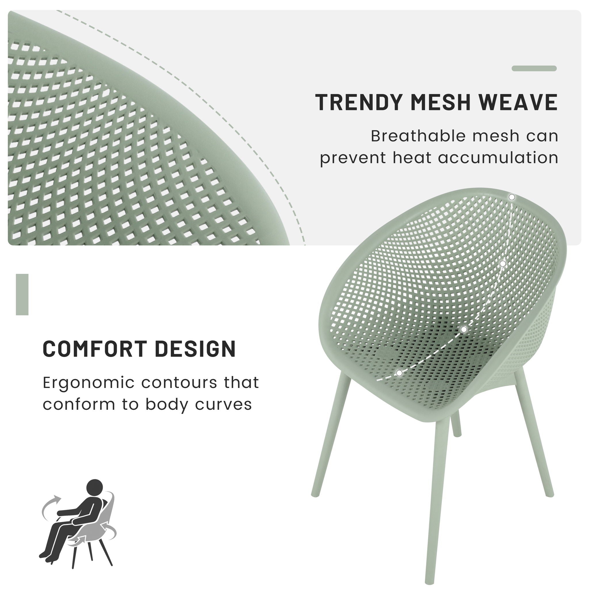 2 Pack Lounge Chair Set & Folding Square Table