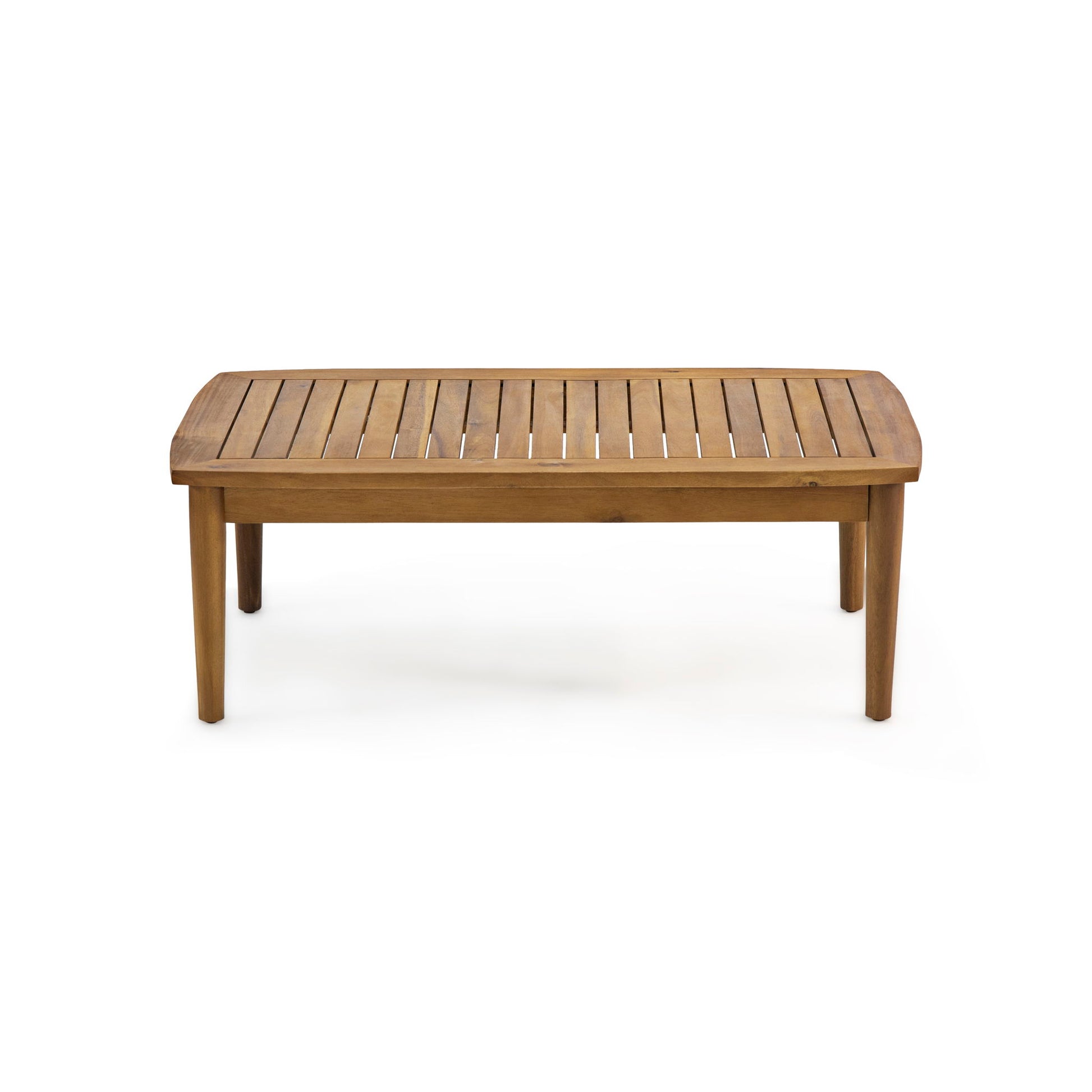 Outdoor Acacia Wood Loveseat Set With Coffee Table - Best Buy Furniture
