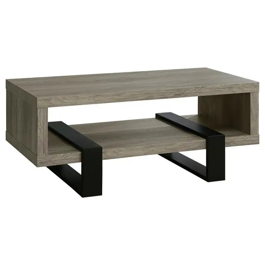 Dinard - Engineered Wood Coffee Table - Gray Driftwood - Best Buy Furniture